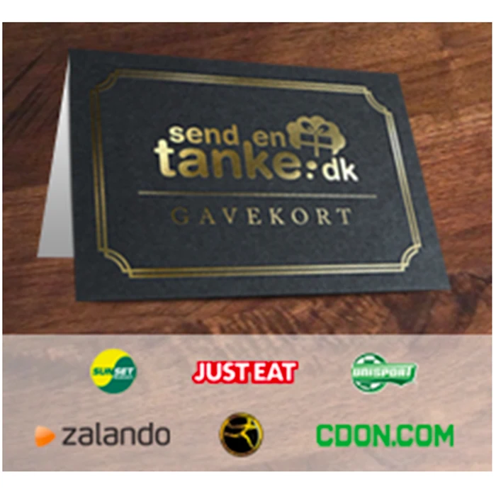 GAVEKORT PÅ KR. 500 TIL SENDENTANKE.DK